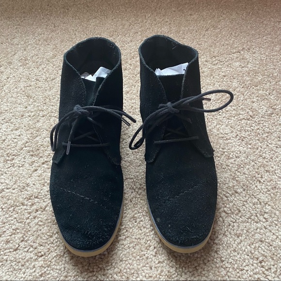 Toms Lace Up Booties - Picture 1 of 10